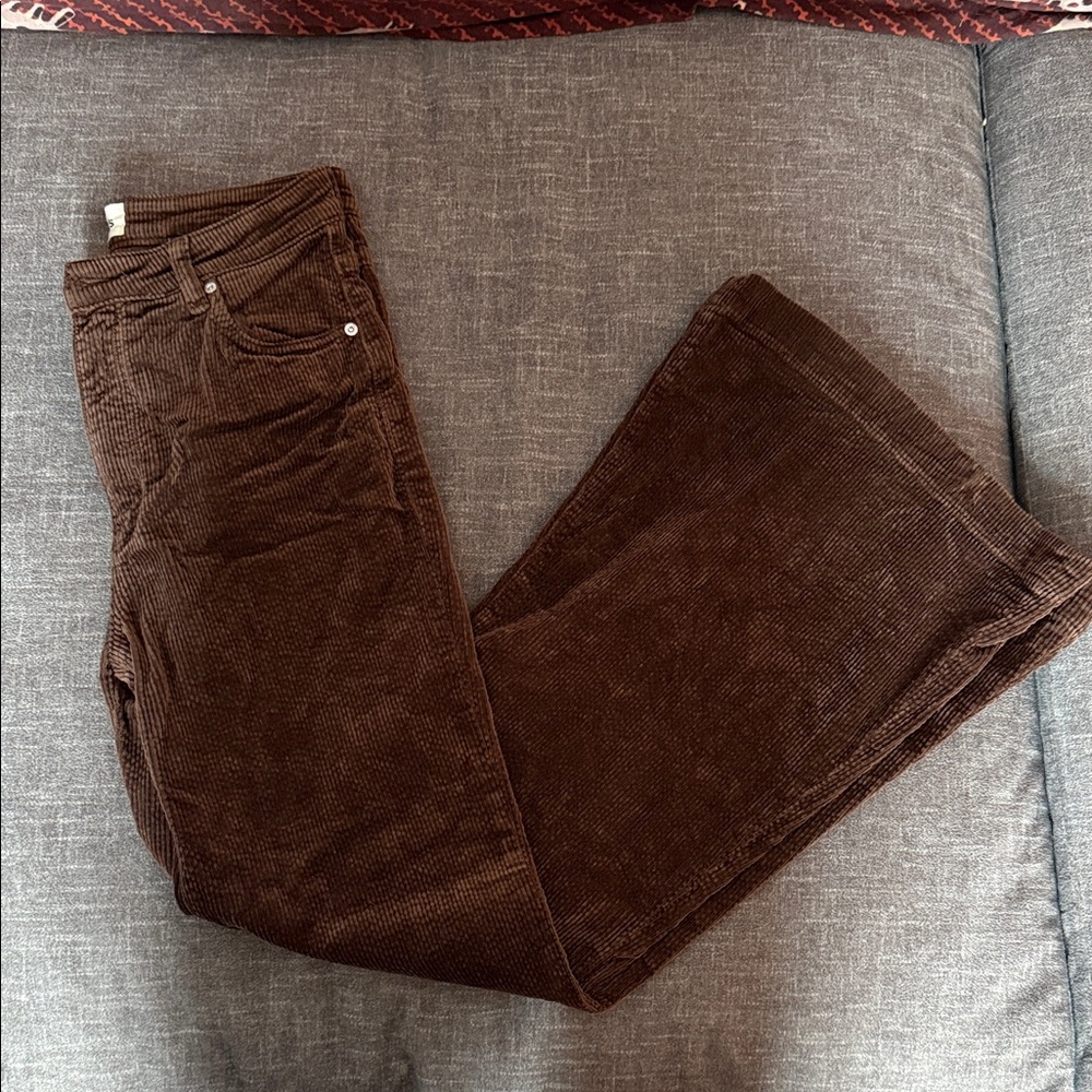 ROLLA'S east coast flare Chocolate Corduroy Trousers